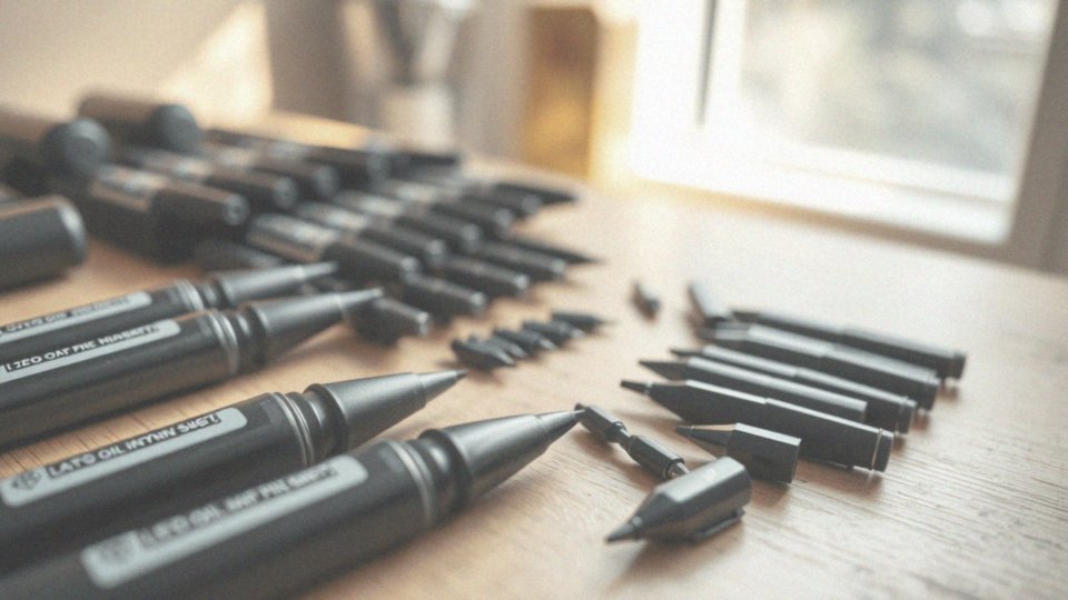 Czy czarny marker olejowy ma wymienne końcówki?