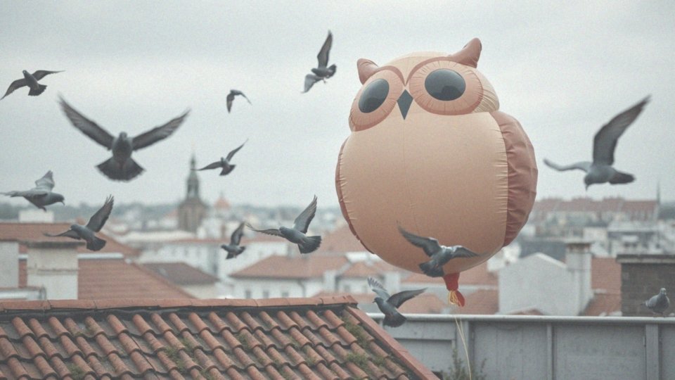 Jak balon z podobizną sowy może przepłoszyć gołębie?