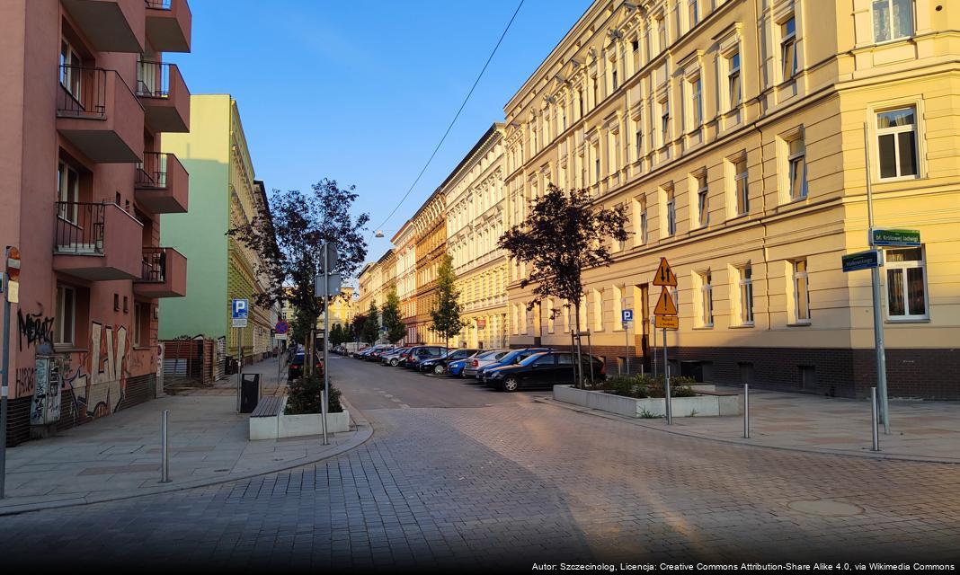 Uszkodzenie gazociągu na ulicy Kredowej w Szczecinie